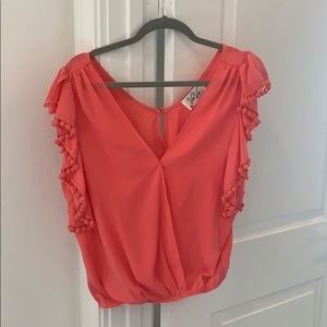 Vava Pom Pom short sleeve top